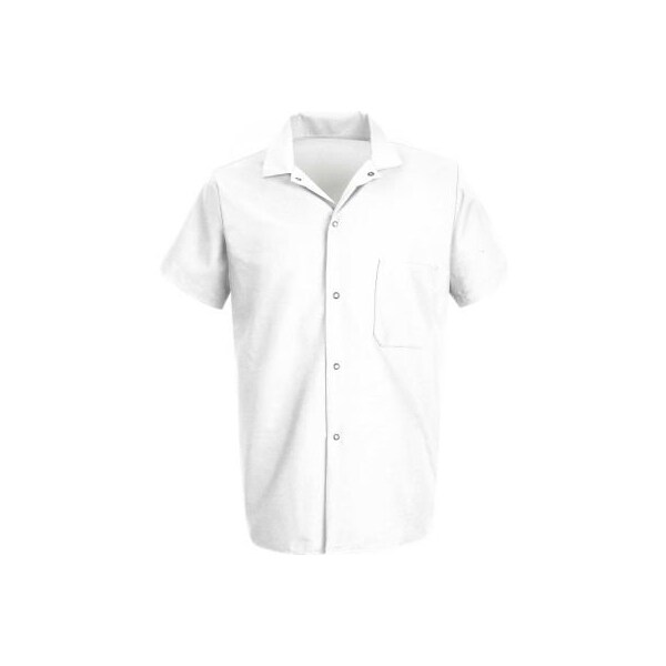 Chef Designs Cook Shirt, White, 65% Polyester/35% Cotton, M